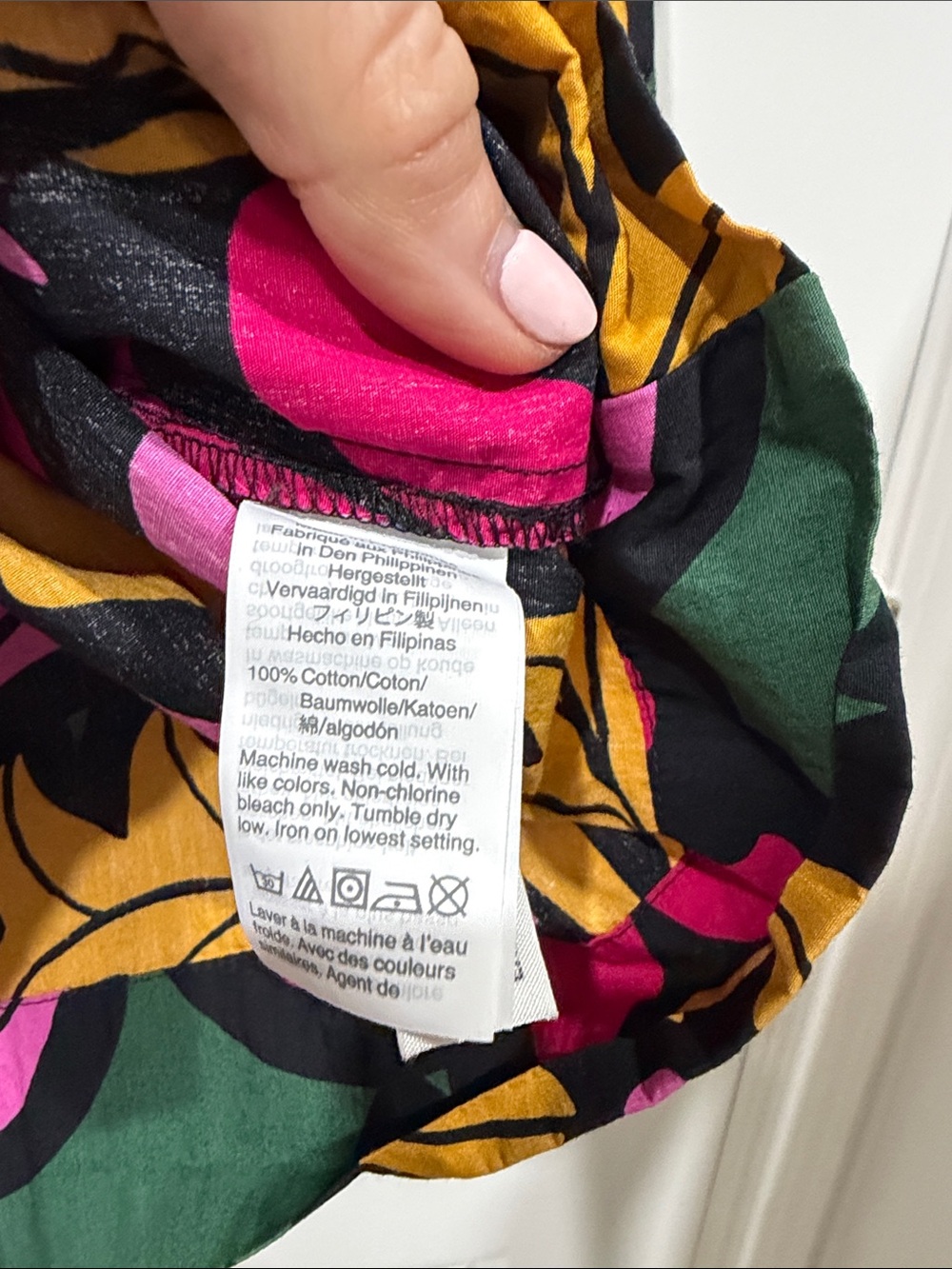 J. Crew V-neck cotton poplin top in Ratti grandi fiori print size XLarge floral - Picture 6 of 6